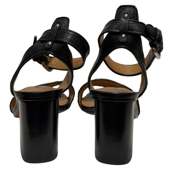 Coach black block heel sandals size 5.5B - Picture 3 of 5